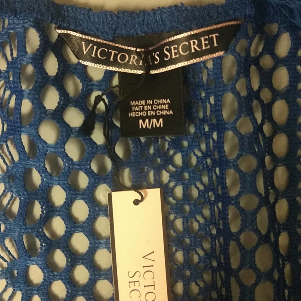 Victoria Secret Crochet Knit Crop Swim Cover Up - Picture 11 of 12
